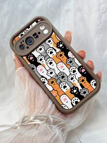 TJ147 Adorable Cat Paws Fully Enclosed For Drop Protection And Slip Resistance Features Angel Eye TPU Soft Case For  A38 A18 A15S A16S A17K A54 A58 A5i A5 Pro A5X A60 A74 A79 A57 A78 A35 A53 Find X8 Reno7 10 12 11 13 14 Pro 4F 11F 12F 12FS 13F 14F 4Z 5Z 6Z 7Z 8Z For Redmi 12 13 9C 10C 12C 13C 14C Note 9 10 11 12 13 14 Pro 10S 11S 12S 14S For Poco M6 M7 X7 For Honor X9C Magic7 Lite For Galaxy S26 Ultra For Pixel 7 For  V30 Lite For  Phone Case - 冷咖色 - 查看 5