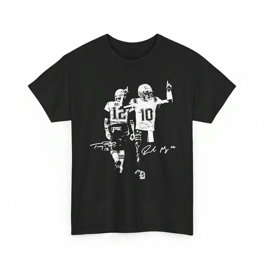 Camiseta de Tom y Drake Maye - Negro - Ver 1