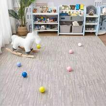 10 Pcs Leaf Pattern Interlocking Mats - 30x30x1cm Size, Multiple Color Combinations With Fresh Aesthetic! Leaf Pattern Anti-Slip Texture + 1cm Thick Cushioning, For Crawling And Playing, Freely Assemble To Fit Different Spaces, Essential For Home Baby Activity Area, And Practical - 30x30x1cm - View 3