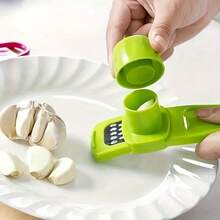 SOKANY 1pc Mini Garlic Grinder - Creative Manual Garlic Press & Crusher - Green Kitchen Gadget - Suitable For Kitchen Use & Outdoor BBQ - View 2