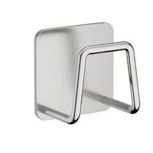1/2/4pcs Stainless Steel Kitchen & Bathroom Storage Set - Kitchen Sink Drain Rack, Cutting Board & Pot Lid Holder, Sponge Hook Rack, Cleaning Supplies Organizer With Hooks, Wall-Mounted Scale Holder, No-Drill Wall Mount Design, Damage-Free Adhesive Installation, Stainless Steel Material, Space-Saving Storage Rack, Suitable For Bathroom And Home Gym, Stylish Design, Sturdy Structure - Multicolor - View 10