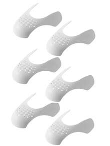 COSYLEE 4 Pairs Shoe Supports, Anti-Wrinkle, Anti-Deformation, Lightweight And Durable, Suitable For Sports Shoes And Casual Shoes - 4 Pairs - White - View 2