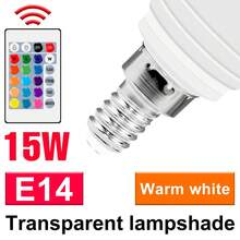 CanLing 15W RGB LED Bulb E27/E26 Spotlight GU10 Recessed Ceiling Light MR16 Pendant Light Bulb E14 4 Dynamic Modes 15 Colors Dimmable Color Changing Atmosphere Light GU5.3 Smart Remote Control Home Gaming Living Room Bedroom Party Decoration Ambient Night Light 85-265V - LED Bulb - View 21