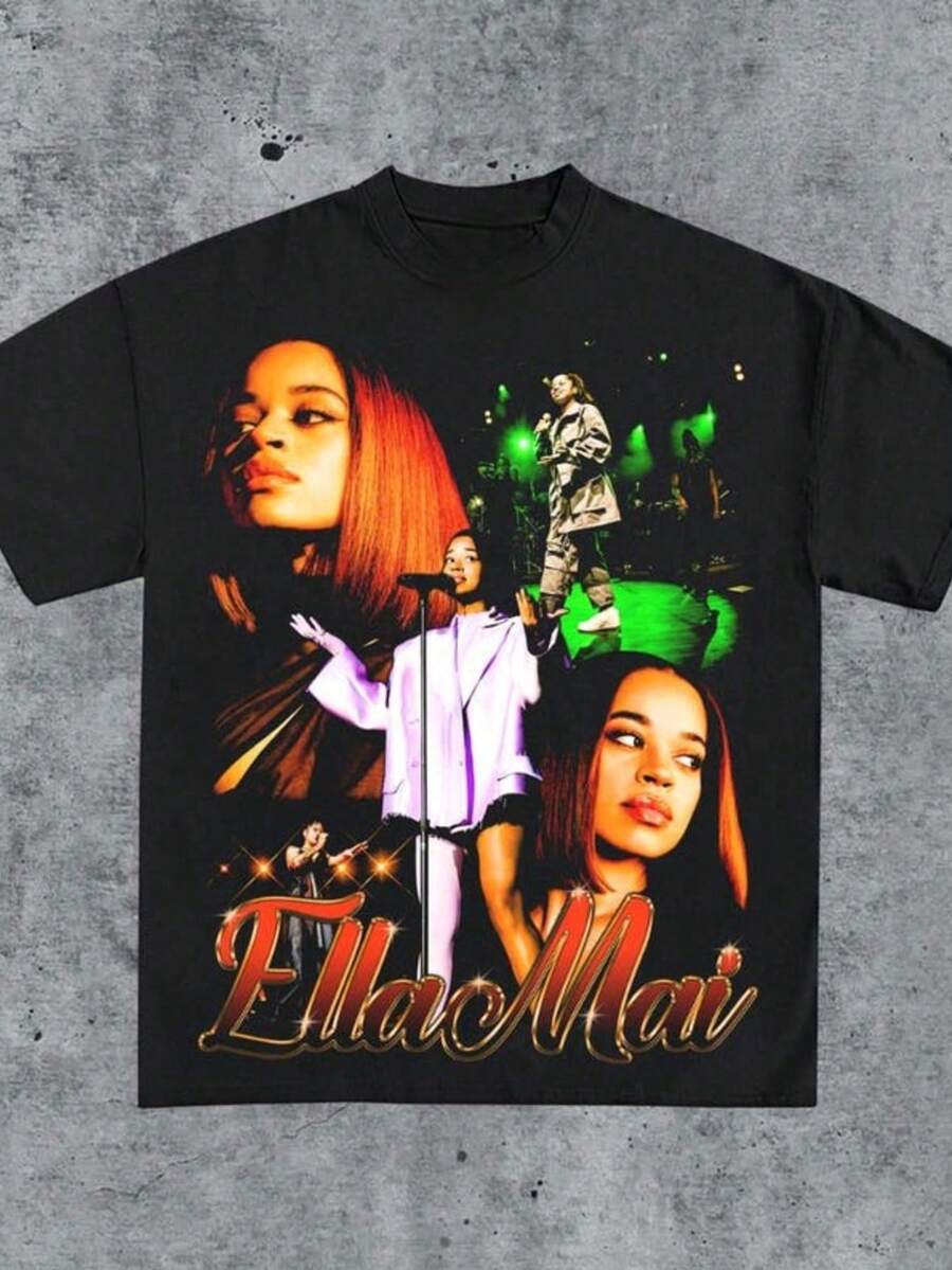 Vintage Fleetwood Rumours T-Shirt, Music T-Shirt, Fleetwood T-Shirt, Vintage Fan T-Shirt - 黑色 - 查看 1
