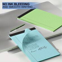 Tear-Off Sticky Notes, Colorful Memo Pads 5/8 Inch Gift Notebook, For Shopping Lists, Study, Office Supplies, To-Do List Notes, 30 Sheets Per Pad School Supplies - A - View 5