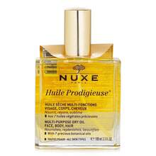 Nuxe Prodigious Oil 100ml/3.3 Oz | 多用途乾性油，適用於臉部、身體與頭髮 | 注入 7 種珍貴植物油，深層滋潤與活力 | 使肌膚變得更柔軟且滋潤 | 煥發光采與輕盈保濕 | 不油膩 - 100ml - 查看 5