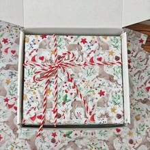 10/30/50 Sheets Christmas Reindeer Pattern Thin Paper, 20.0 Inches X 14.0 Inches Gift Wrapping Paper, Suitable For Christmas Wedding, Valentine'S Day Gifts, Birthday Gift Wrapping, Bouquet Wrapping, Gift Bag Filling, And Party Gifts - View 4