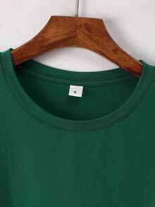[Diseño Especial]Camiseta con estampado de corazón y mariposa, de manga corta y cuello redondo, estilo casual para verano y primavera, ropa de mujer. PQAN - Verde - Ver 3