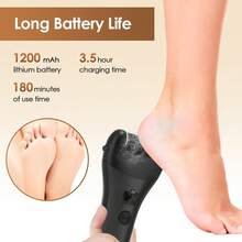 Hailicare USB Rechargeable Foot File, Removes Dead Skin And Calluses, Restores Smooth Feet, IPX4 Waterproof, Gentle Exfoliation, Daily Foot Care Tool - View 7