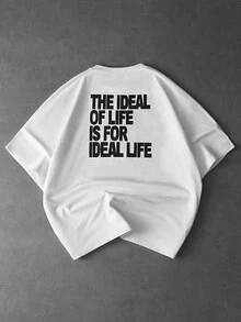 Camiseta de manga corta de cuello redondo de tela de sudadera cómoda para hombre, adecuada para vacaciones casuales, oficina minimalista, negocios minimalistas, citas diarias, hogar c - Rosa - Ver 1