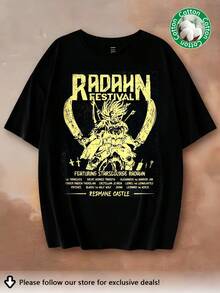 Color Of Comfort ® Elden Ring Radahn Festival T-Shirt, Unisex Bella Canvas - 黑色 - 查看 1