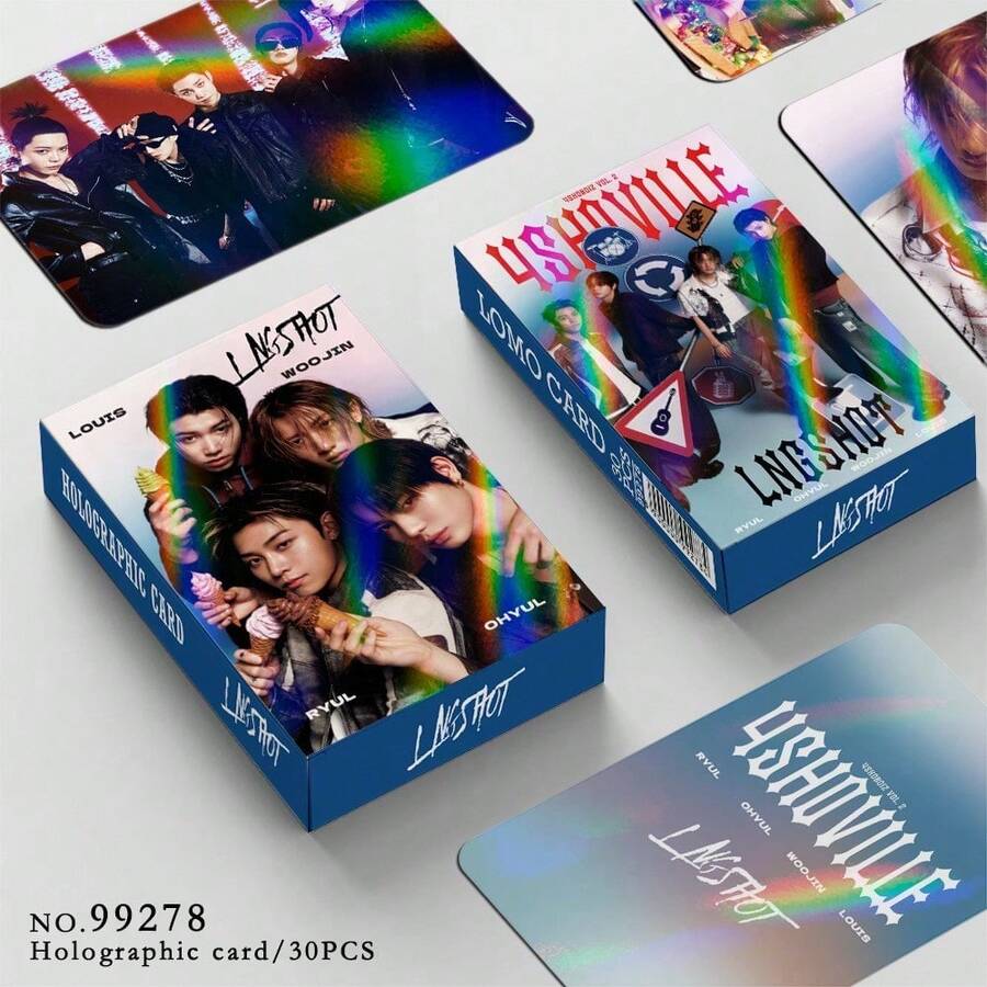 55張 LNGSHOT SHOT CALLERS K-Pop 照片卡,K-Pop 粉絲周邊,新專輯與歌曲,偶像周邊朋友生日禮物,收藏卡,裝飾,可愛小禮物,情人節禮物,收藏品 - 彩色 - 查看 1
