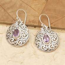 Pendientes colgantes de moda vintage para mujer, joyería exquisita para el uso diario - Plateado - Ver 1