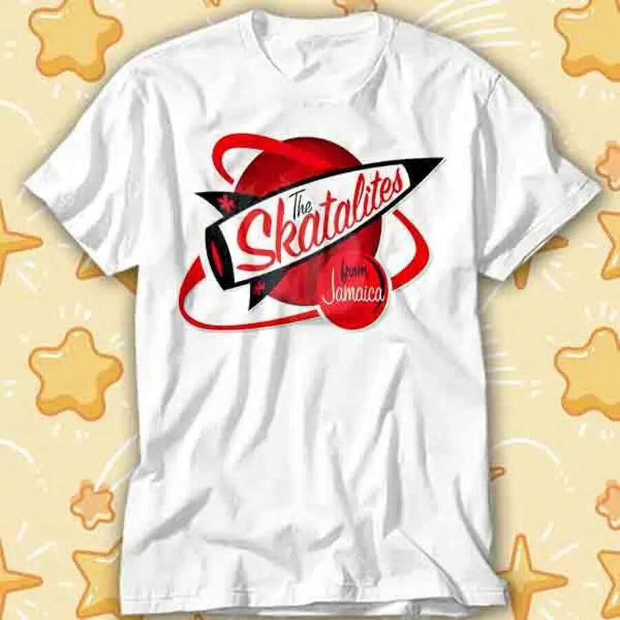 The Skatalites From Jamaica Reggae Music Best Seller T Shirt 598 Nice White Summer T-Shirt, Clothing, Casual Wear, Comfortable T-Shirts - 白色 - 查看 1