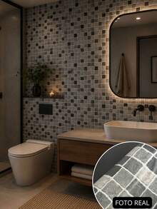 Papel de Parede Adesivo PVC Lavável Madeira Decorativa 5m 10m Rolo Autocolante para Reforma e Decoração Casa Sala Quarto Cozinha Móveis Revestimento Estampado - F214 - Visão 1