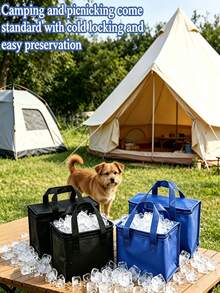 Portable Refrigerated Bags Necessary For Travel, With Reusable Ice Box, Light And Easy To Carry, Suitable For Storage And Use In Outdoor Scenes Such As Camping And Self-Driving Travel. Non-Food Contact - Multicolor - View 3