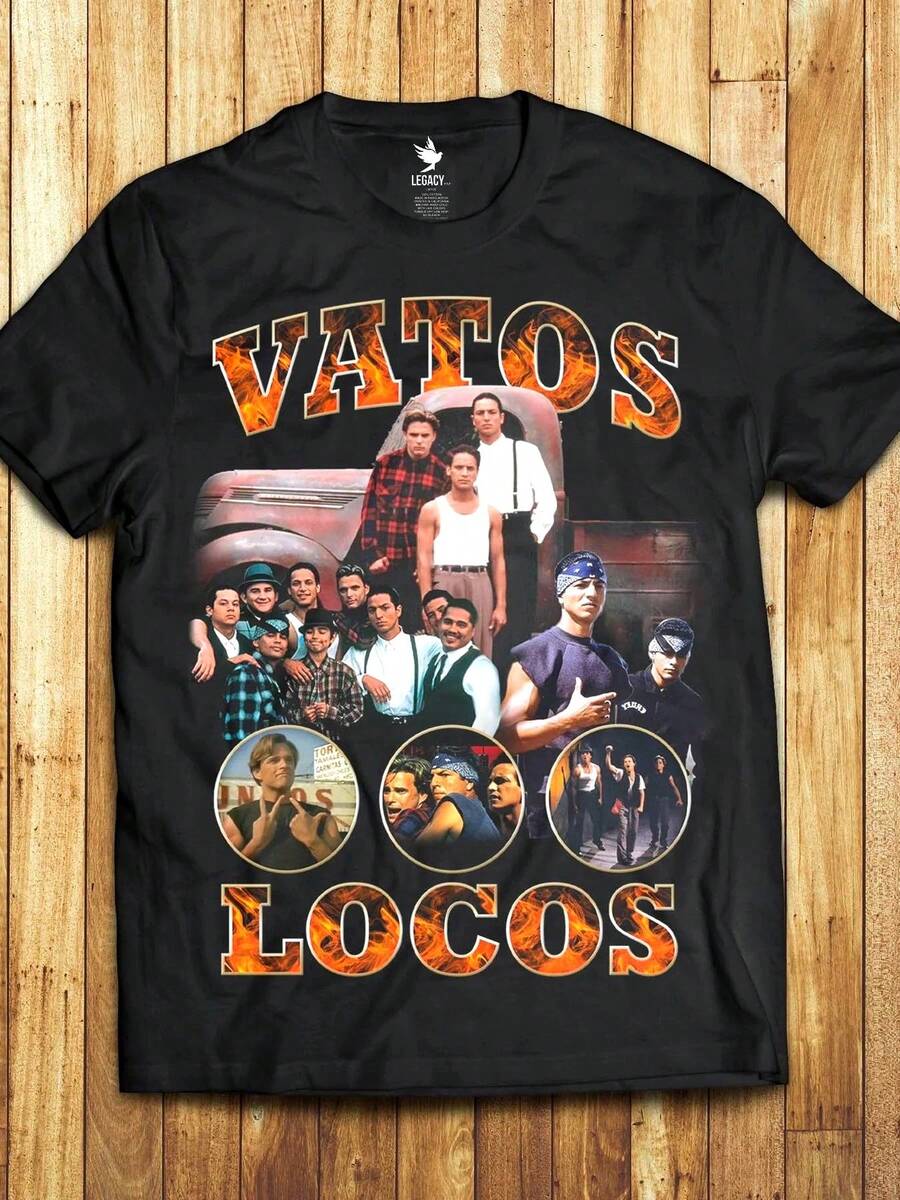 Camiseta de manga corta para hombre en honor a los chicos locos - Estampado elegante| Ajuste| Ropa Casual| Opción de Regalo Ideal con Diseño de Alta Calidad - Negro - Ver 1