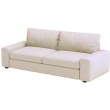 HomeTown Market La resistente funda para sofá KIVIK es compatible con el sofá  Kivik.Solo funda de asiento (poliéster beige 3 asientos) - Poliéster beige, 3 plazas - Ver 1