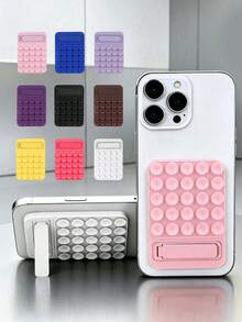 1 cái/2 cái giá đỡ điện thoại bằng silicone có cốc hút, keo dính chắc chắn chống trượt rảnh tay, nhiều màu, đồ dùng thiết yếu tựu trường, gắn tường cho phòng tắm nhà bếp du lịch, tương thích với iPhone và điện thoại Android - A - Xem 2