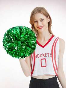 1pc Cheerleader Pom-Poms, Cheer Dance Hand Flowers, Sports Game Hand Flowers - Multicolor - View 7