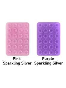 Double-Sided Suction Cup Phone Holder, Silicone Non-Slip Washable Phone Bracket Sticker - Multicolor - View 53