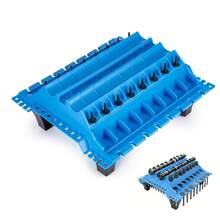Motorenteile Positionierungswerkzeug 45*40*20cm, Montage- und Reparaturtisch für Zylinderkopf, Organizer für Ventile, Federn & Nockenwellen, Professionelle Kfz Motor Reparatur Ablageplattform - A - Übersicht 1