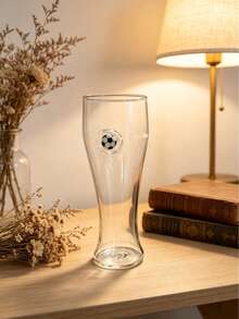 1 pieza/5 piezas Taza de cerveza Pilsner con elemento de fútbol 3D de 450ml/580ml, Taza de cerveza transparente con tema de fútbol, Taza con textura hexagonal de fútbol, Adecuada para noche de juegos deportivos, Taza de cóctel de cerveza para fanáticos de la Copa del Mundo, Café helado - Multicolor - Ver 16