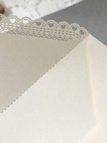 10pcs Vintage Lace Carved Edge Colorful Envelopes, Elegant For Invitations, Cards, Weddings - Hollowed-out Edges - View 8