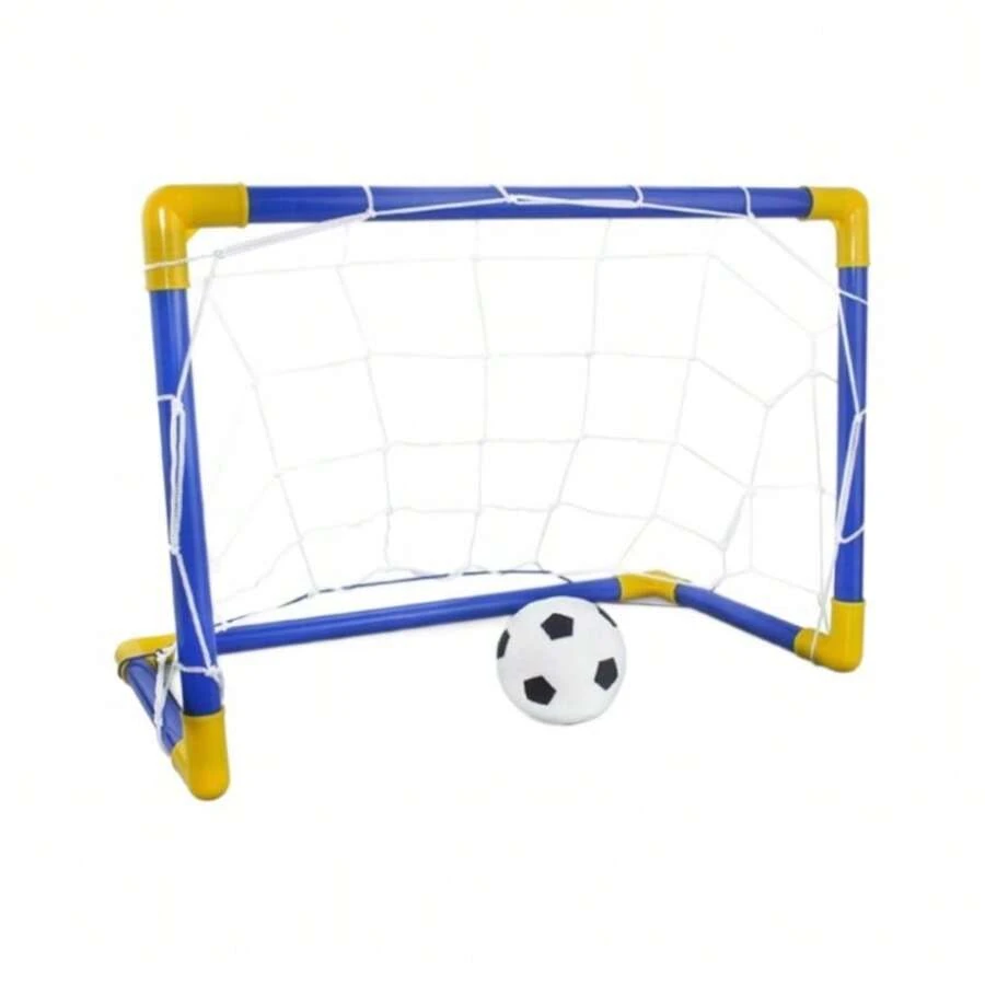 Mini Soccer Goal Set With Ball And Net, 77cm Wide, Portable Soccer Goal, Easy To Assemble, Soccer Sports Accessories, Soccer Practice Equipment, Outdoor Sports Accessories, Improve Accuracy, Sports Equipment, Team Sports - One Size Fits All - View 1