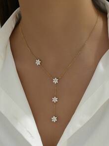 Collar de cuentas para mujer, adecuado para uso diario y vacaciones - Verde - Ver 1