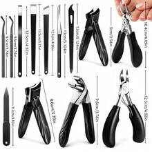 Heavy Duty Toenail Clipper Set, Suitable For Thick Nails And Ingrown Nails, Includes Nail Clippers, Nail File, Dead Skin Remover And Foot Care Tools, Designed For Men And Elderly Foot Care - Multicolor - View 3