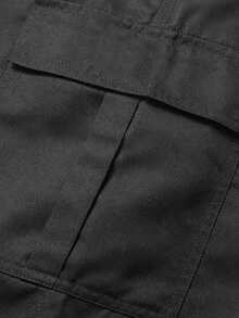 Men's Casual Sports Long Pants, Cargo Outdoor Street Style, Thin Black For Spring And Autumn - Black - View 7