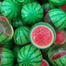 5/10/20/40pcs Watermelon Slice Bouncy Ball - Realistic 3.2cm Design, Solid Rubber For Desk Decor, Parties, Pet Play & Gacha Prizes - Multicolor - View 1
