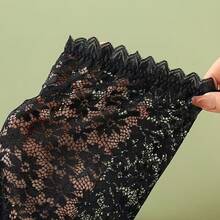 1 Pair Comfortable Lace Short Sleeves, Arm Covers, Loose Lace Cuffs To Cover Thick Arms - Multicolor - View 6