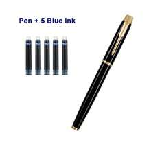 Premium Black Metal Pen – A High-End Gift For Business Meetings; A Smooth-Writing, Unisex Fountain Pen; Suitable For Students, Teachers, And Office Use; Takes Replaceable Ink Cartridges - Fountain Pen - View 9