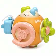 1pc 6-Sided Multifunctional Busy Ball Rotating Thief Mouse Toy Cartoon Rabbit Tactile Toy Early Education Grasping Training No Battery Required - Multicolor - View 12