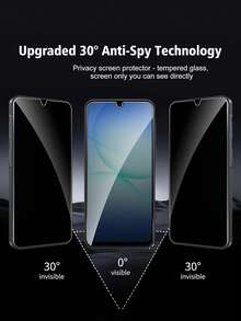 Pelindung Layar Ponsel Android Anti Guncangan 3 Buah, Pelindung Layar Privasi, Lapisan Film Bening Definisi Tinggi, Desain Anti Intip, Pas Layar Penuh Tanpa Celah, Tahan Gores, Sentuhan Sensitif, Kompatibel dengan Berbagai Casing Ponsel, Kompatibel dengan A54/A15/A05s/A35/A54/A55/A16/A17/S20 FE/S21 FE/S23 FE dan Lainnya, Hadiah Hari Ibu, Hadiah Ulang Tahun - Hitam - View 4