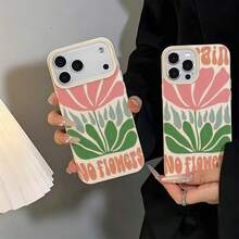 1 buah Casing Ponsel Bahan TPU Anti Hujan Tanpa Bunga Warna Kontras Motif Bunga Cocok Untuk iPhone 17 Pro Max/17/16 Pro Max/15/13/12/11/ S20 FE/A15/S24/A55/ Note 11/Note 12/Note 13 Pro Pelindung Ponsel Soft Shell Anti Jatuh Cakupan Penuh - Putih - View 6