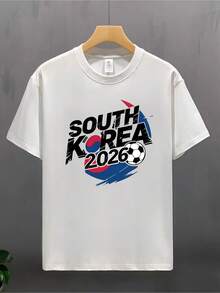 South Korea 2026 Soccer Jersey: Versatile Unisex Fashion For All Ages. Soft, Durable Fabric And A Modern Design. Show Your Passion For Soccer With This Great Style! U5IF - 白色 - 查看 1