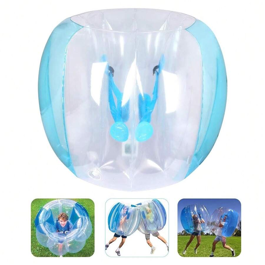 Inflatable Bumper Balls For Adults Human Hamster Balls For Adults Inflatable Lawn Game Ball 0.3mm Ultra-Thick PVC Toys Body Bumpers Ball Full Body For Outdoor Team Gaming Play (1pcs)