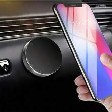 1pc Universal Magnetic Car Phone Holder Sticker - Multicolor - View 9