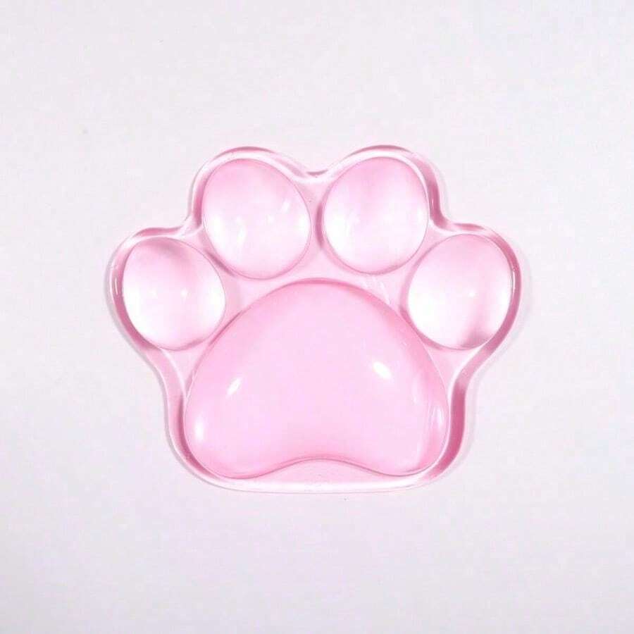 Ergonomic Silicone Mouse Wrist Rest - Transparent Cute Cat Paw Mouse Wrist Rest, Comfortable And Supports Typing And Gaming - View 1