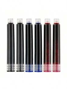 Fountain Pen Ink Cartridges, Fountain Pen Ink Refills Compatible With 2.6mm And 3.4mm Nib Diameters, Black Red Blue Ink, Replacement Ink Cartridge Set, Back To School - A - View 9
