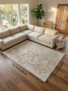 Hellfarbener Teppich im Boho-Stil für Wohnzimmer, große Größe, weich, geeignet für Küche, Esszimmer, Schlafzimmer, Innen-/Außenbereich, Büro, Lobby, rutschfeste Fußmatte, Flur, Arbeitszimmer, Feiertags-Dekoteppich - Verschiedenfarbig - Übersicht 18