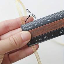 1 Yard - 5mm/0.2 Inch Ultra-Fine Gold Mesh Lace Trim, Sewing Craft Material, Perfect For Doll Clothing Making And Handicrafts - Multicolor - View 5
