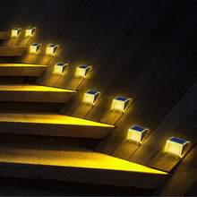 1pc LED Solar Outdoor Stair Light, Wall Light, Suitable For Outdoor Garden Fence Wall Stair - 888 - 查看 7