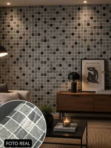 Papel de Parede Adesivo PVC Lavável Madeira Decorativa 5m 10m Rolo Autocolante para Reforma e Decoração Casa Sala Quarto Cozinha Móveis Revestimento Estampado - F214 - Visão 5
