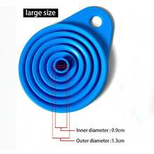 2Pcs Foldable Car Engine Funnel Silicone Liquid Funnel Washer Engine Oil Petrol Change Tools For Motorcycle Car Acesssories - Funnel - View 5