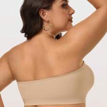 Sujetador sin tirantes push-up soporte mujer sin costuras - Blanco - Ver 4