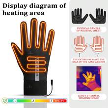 Winter Warm Heating Gloves, Electric Heated Gloves With 3-Level Smart Temperature Control, Palm And Ten Fingers Heating, Automatic High-Temperature Shut-Off, Comfortable Lining, USB Powered, Premium Winter Gift - Touchscreen - View 3